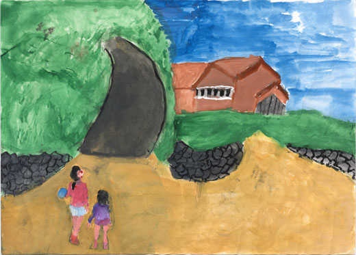 魚を見た海水浴の帰り