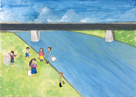 環境をきれいにする人々は自然にとっての守り神