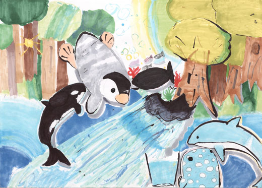 海の中の生き物達