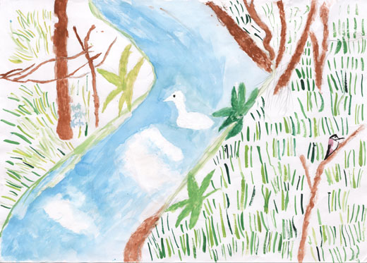 ウトナイ湖を見て