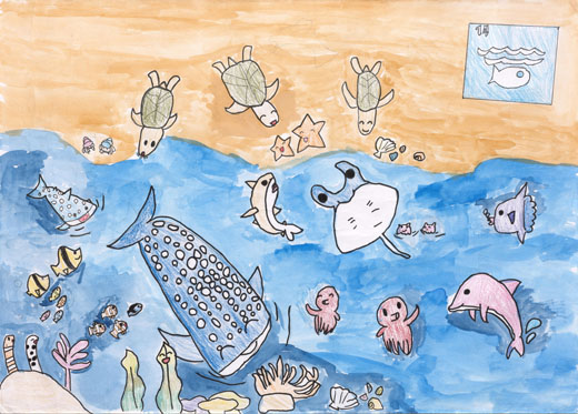 人が海にゴミをすてなかったら。。