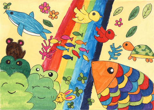 カラフルで明るい国