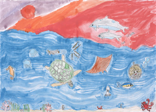 きれいな海、きもちがいいな。