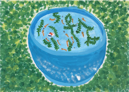 メダカがそだつきれいなお水