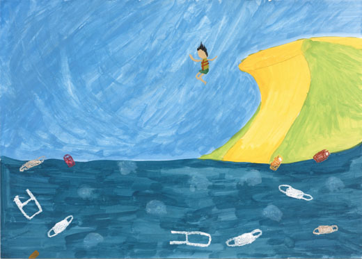 青い空のような青い海は？