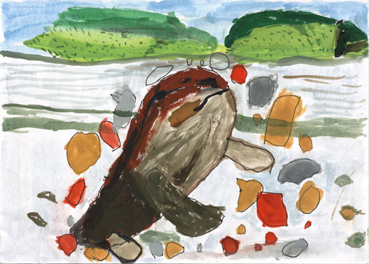 オオサンショウウオの川の大ぼうけん