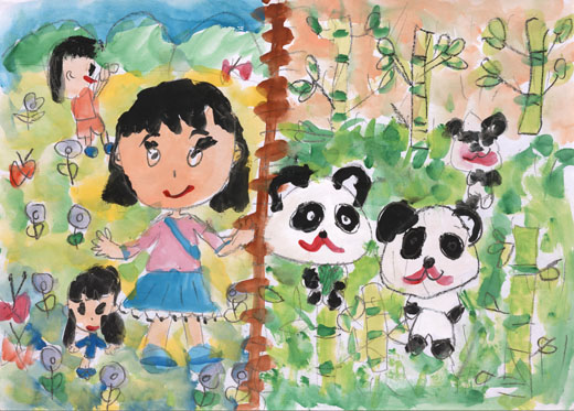 パンダとあそぶ