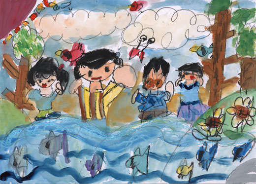 きれいな川であそぶ