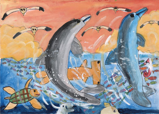 海がきれいだと魚もうれしい。