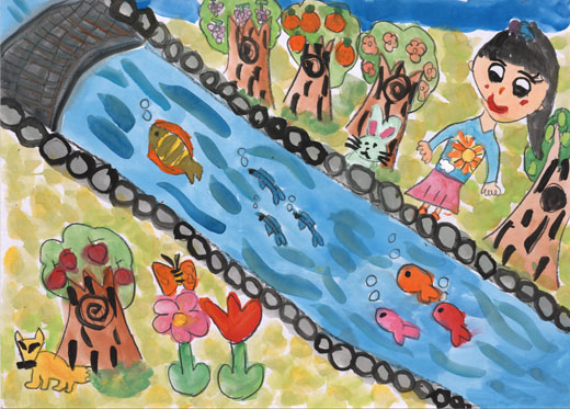 きれいな森と川