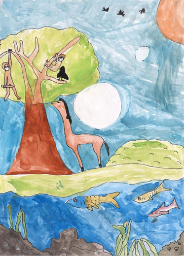 空も大地も水も