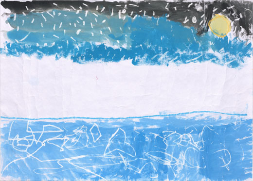 きれいなよるのうみ