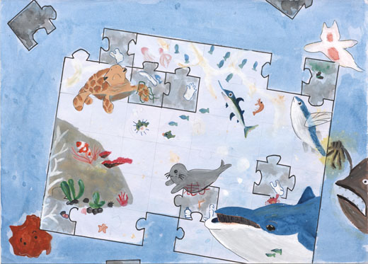 こわれる海のパズル