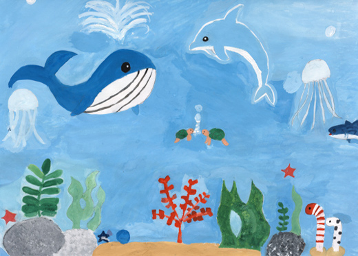 生き物が元気よくくらせる海