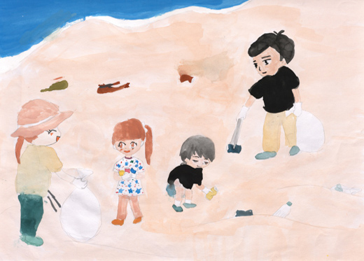 ゴミをひろって海を守ろう