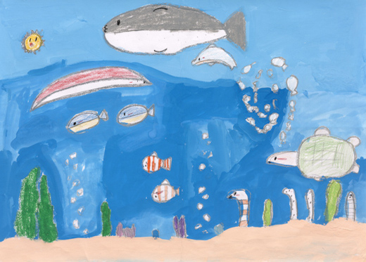 元気な魚たち。