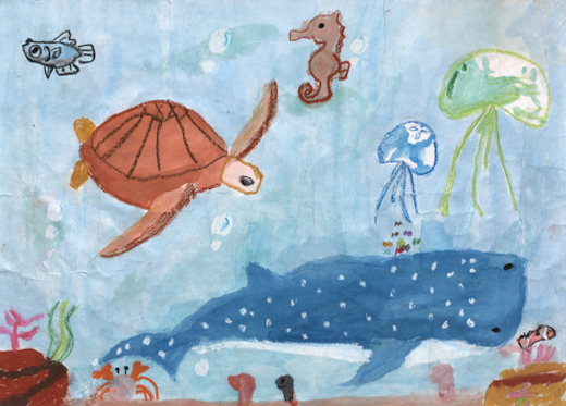 守ろうゴミのないきれいな海を