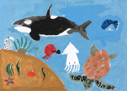 みんなわらっているうみのなか