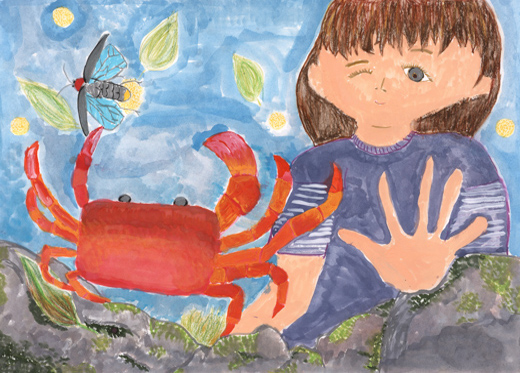 大好きなサワガニみつけたよ