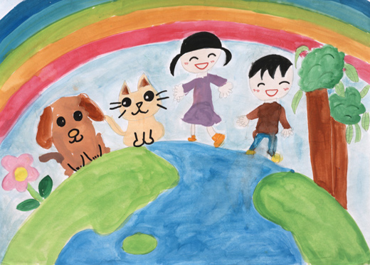 きれいなにじの星