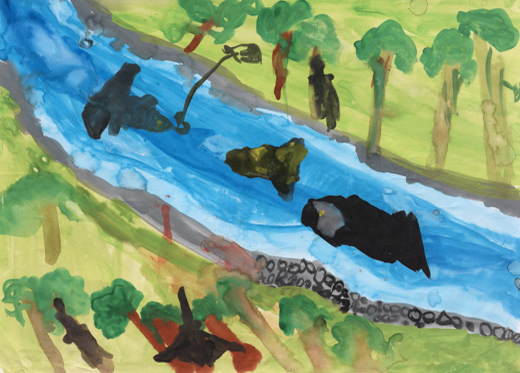 でっかいさかながいる森