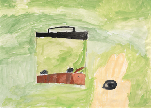 むしつかまえた