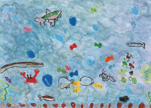 おさかながいっぱいの川