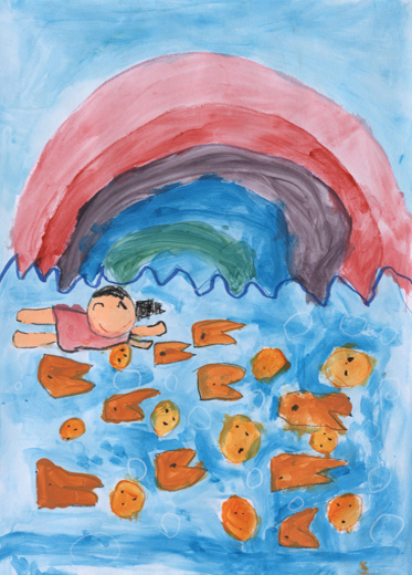 夏休みクラゲとお魚と泳いだ思い出