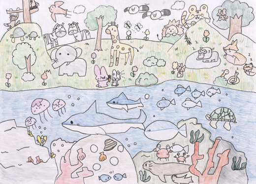 元気にくらす生き物たち