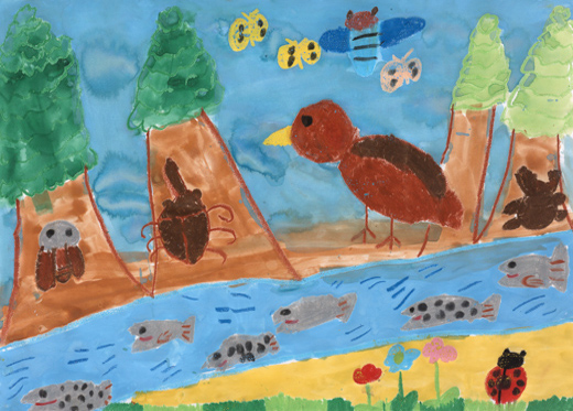 川あそび虫とり魚大すき