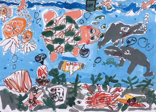 うみのなかはたのしいな