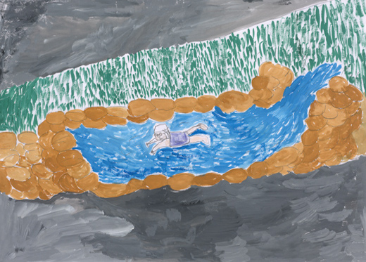 きもちよくおよいだよ