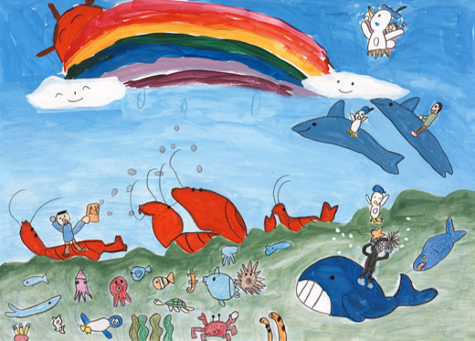 ぼくとえびと海のなかまたち