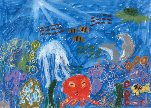 にぎやかな、魚たち