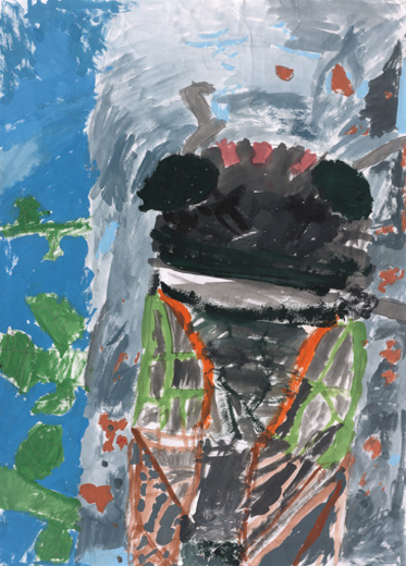 いえで見つけたクマゼミ