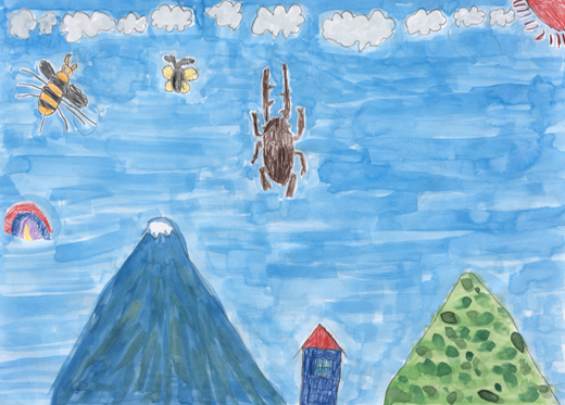 ふじさんとむしたち