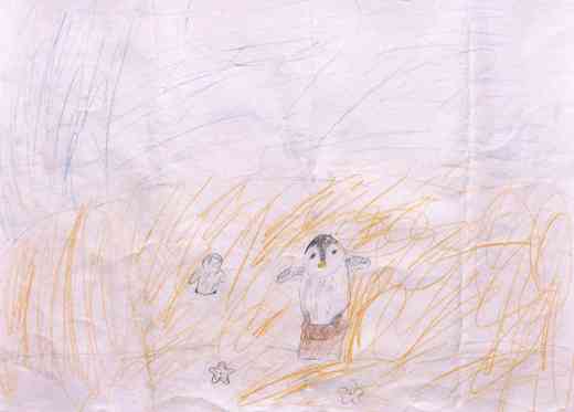 うみにきたペンギン