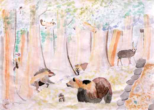 森の生き物たち