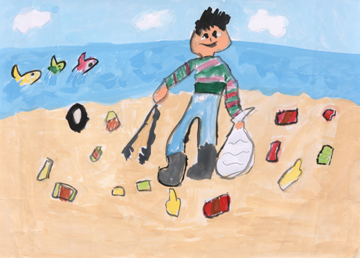 きれいにしようみんなの海