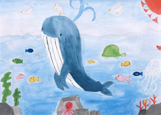 仲よく生きる海の生き物たち