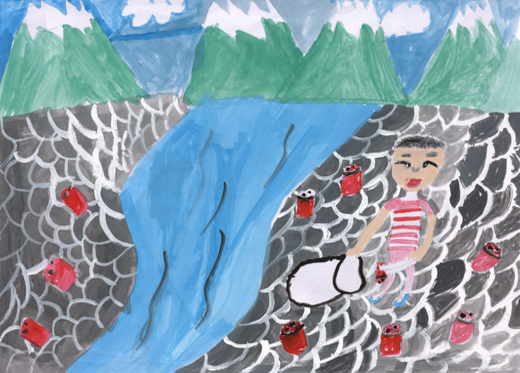 自然を守るゴミひろい