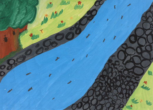 きれいな川の生活