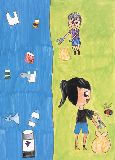 ゴミのないきれいな水にしよう