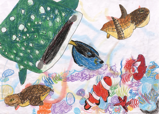 うみがいきている。