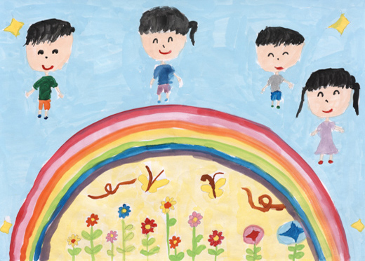 キレイな空気をすってるきょうだいたち