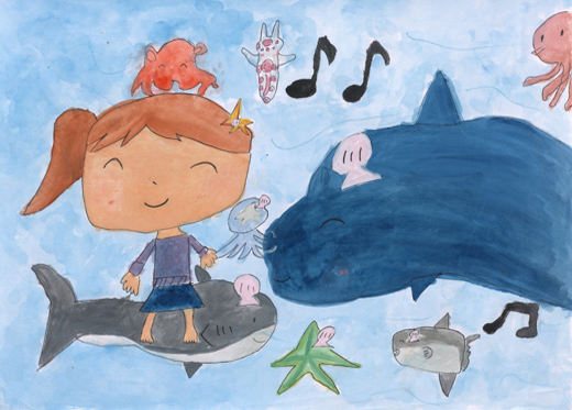 きれいな海に魚