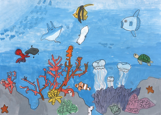 サンゴしょうや魚たちが元気にくらす海