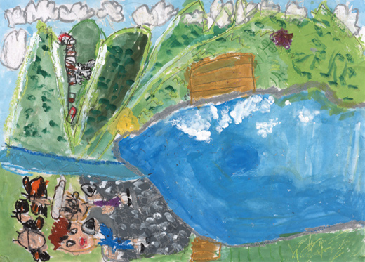 おばあちゃんと見た八方池