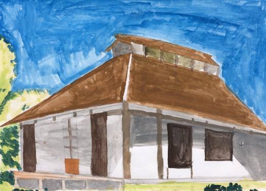 自然の中の古民家