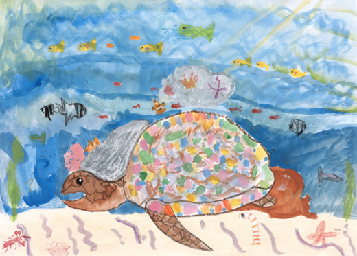 ウミガメ、気もちいいね!